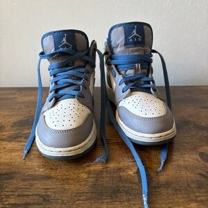 Jordan Kids' Blue and Gray High-Top Sneakers